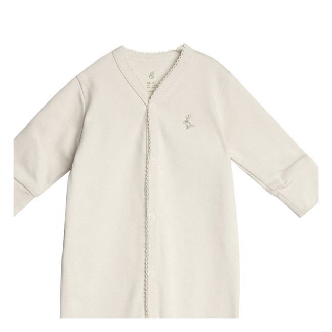 Pijama de punto de algodón | Crudo