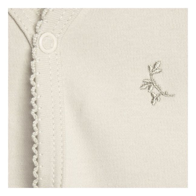 Pijama de punto de algodón | Crudo