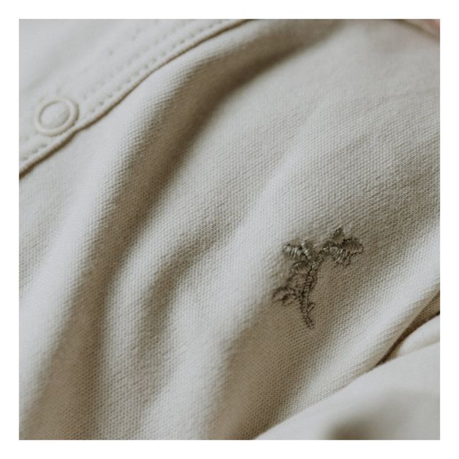 Pijama de punto de algodón | Crudo