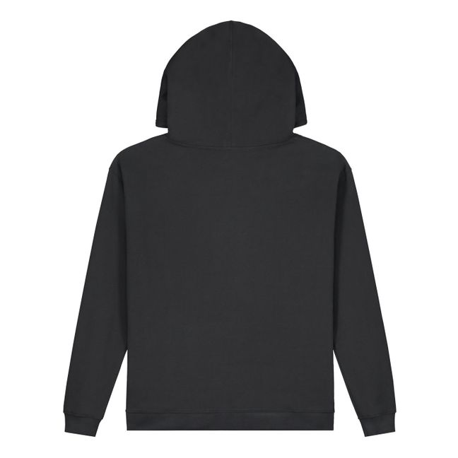 Sudadera con capucha de algodón orgánico - Colección Adulto - Negro