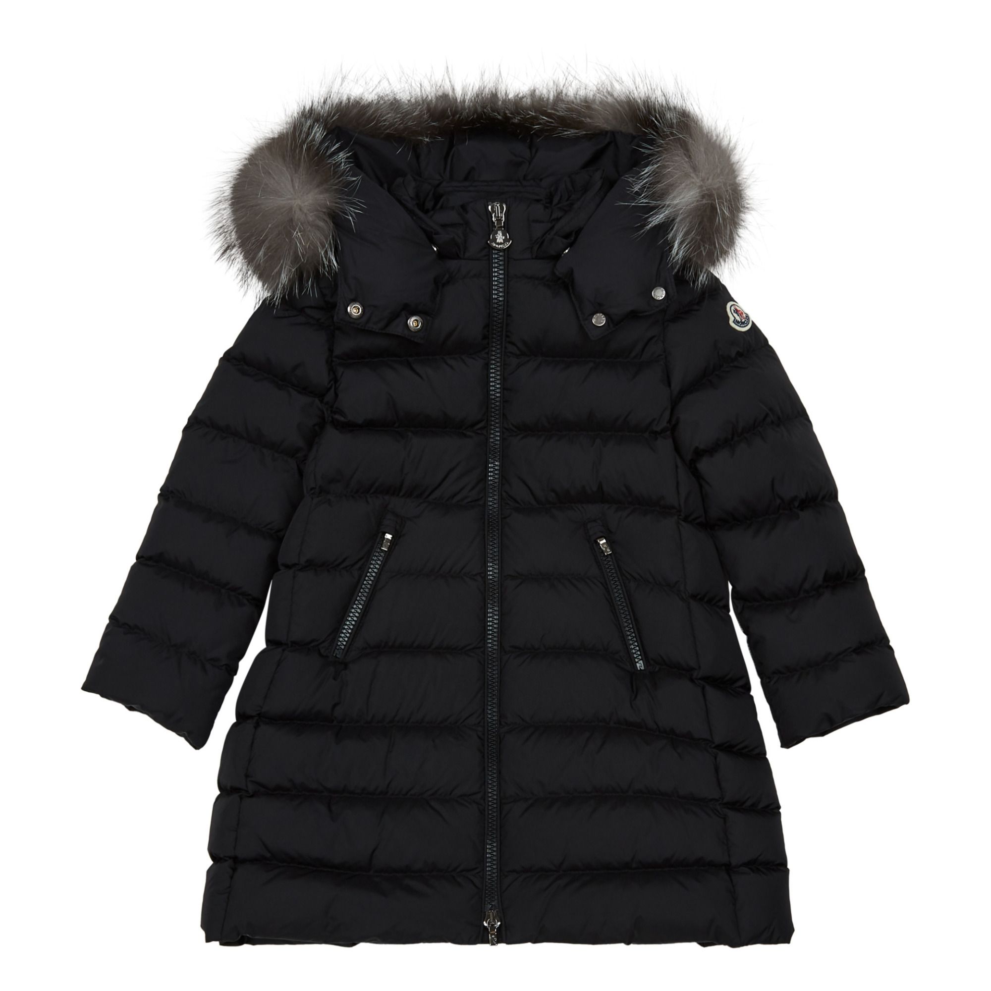 Moncler - Doudoune Longue Abelle - Fille - Noir