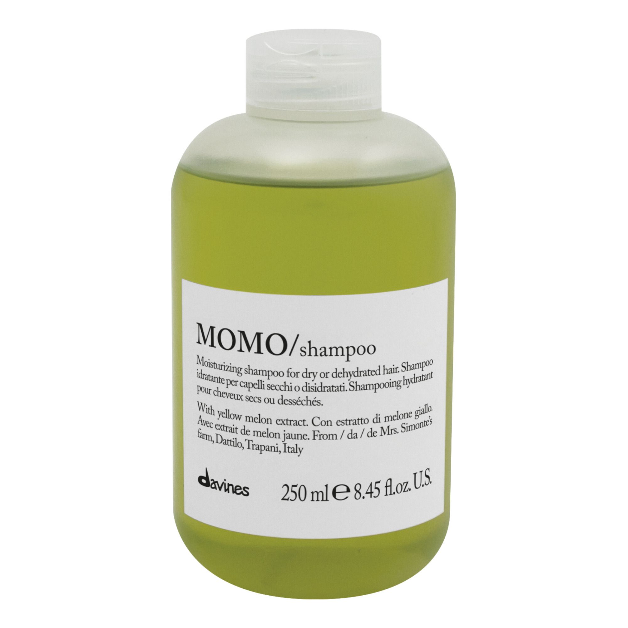 Davines - Shampoing hydratant pour cheveux secs Momo -250ml - Blanc