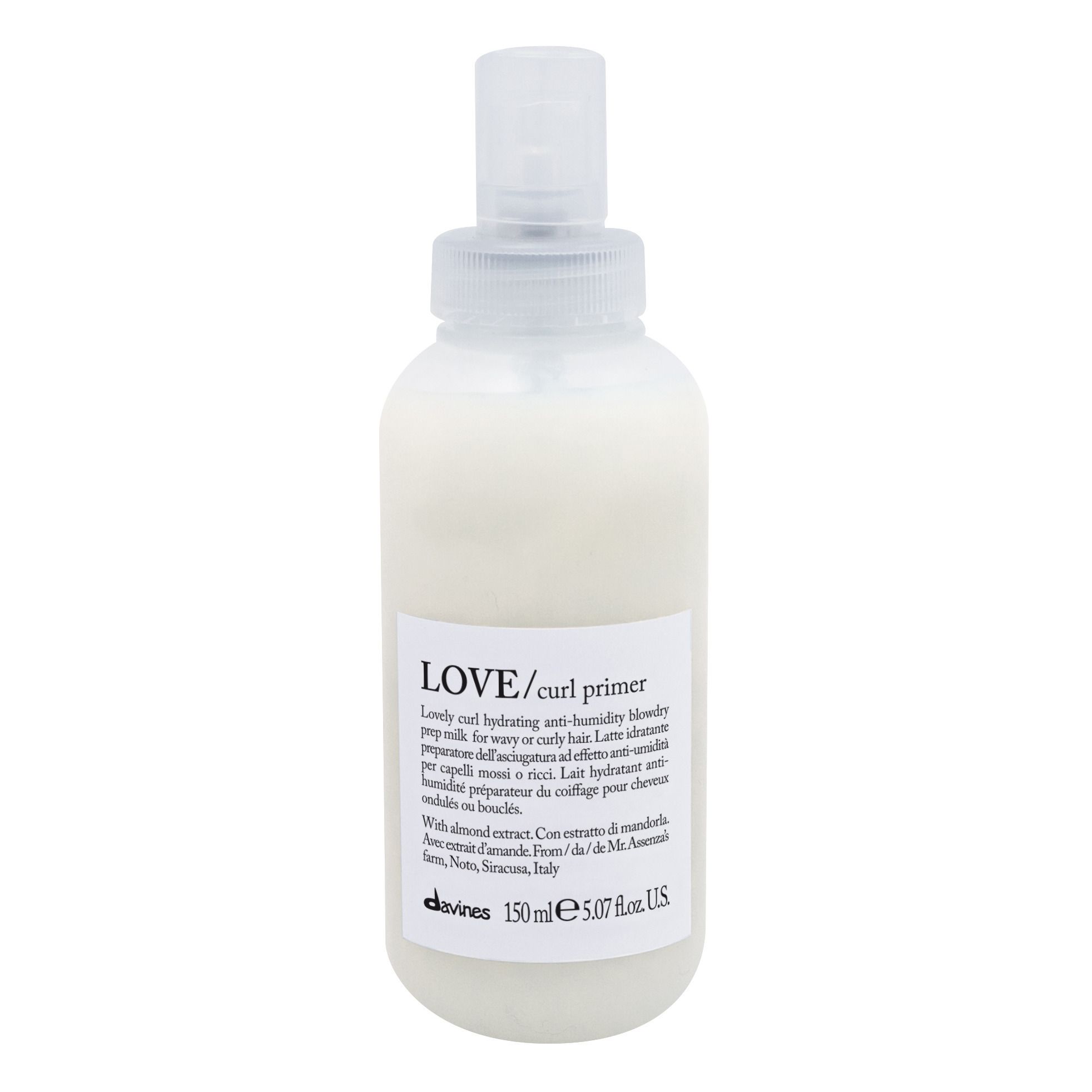 "Davines - Lait hydratant prÃ©parateur de coiffage cheveux ondulÃ©s ou bouclÃ©s Love -150ml Blanc" Blanc unisex