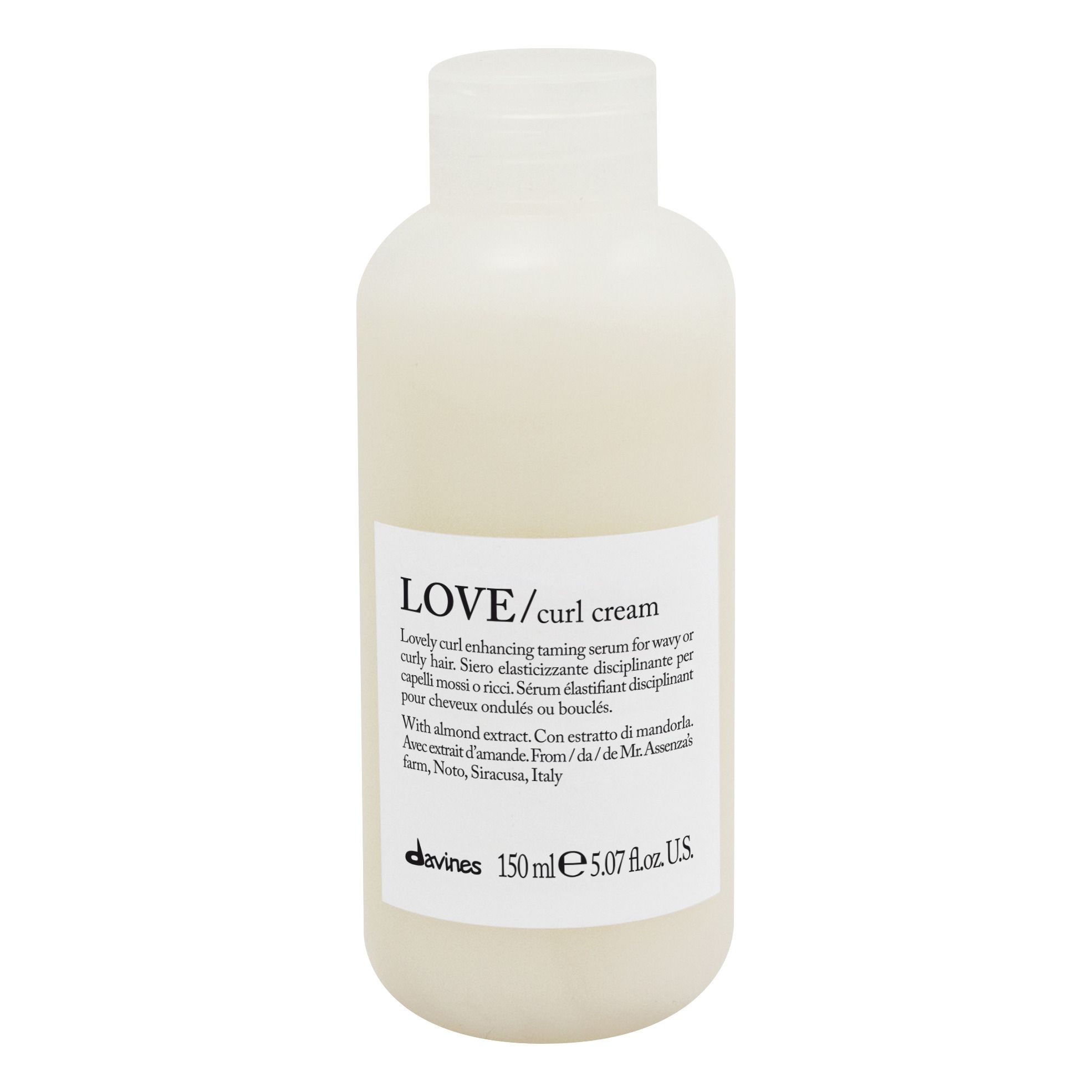 Davines - Sérum disciplinant pour cheveux ondulés ou bouclés Love -150ml - Blanc