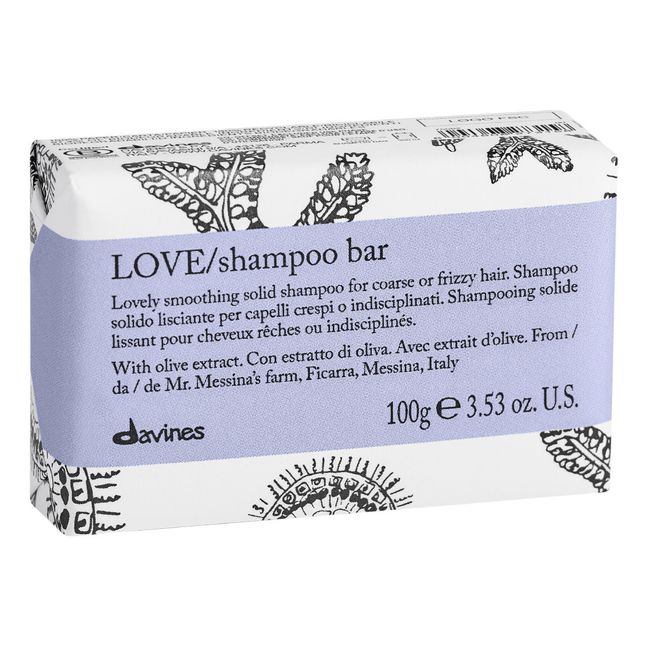 Shampoing solide lissant pour cheveux rêches Love -100g