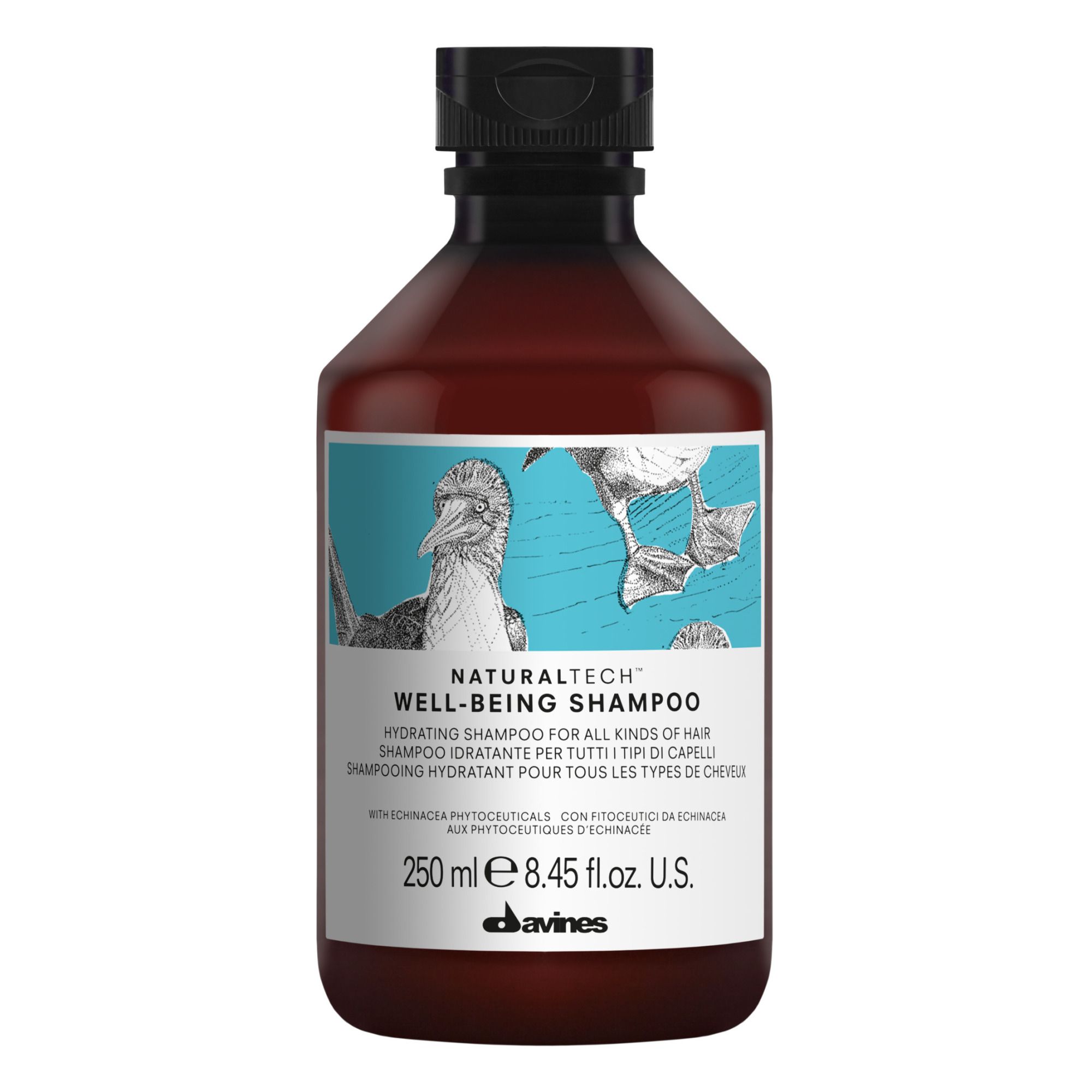 Davines - Shampoing hydratant tout type de cheveux Well Being -250ml - Blanc