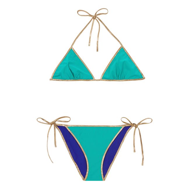 Hampton Reversible Two-piece Bikini Green
