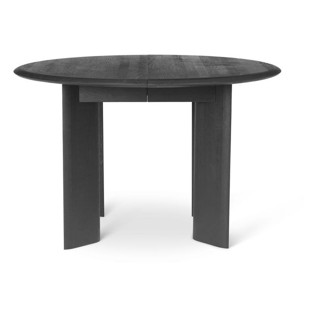 Table Bevel ronde en bois FSC Noir
