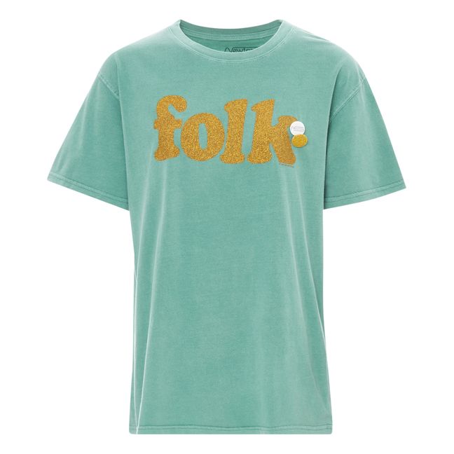 T-Shirt Folk Grün