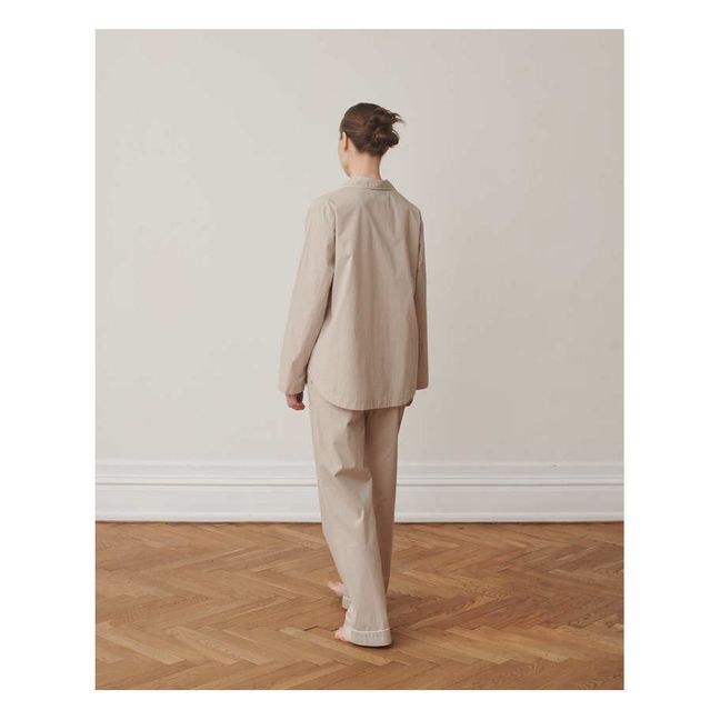 Conjunto de pijama de algodón orgánico Skall | Gris Claro