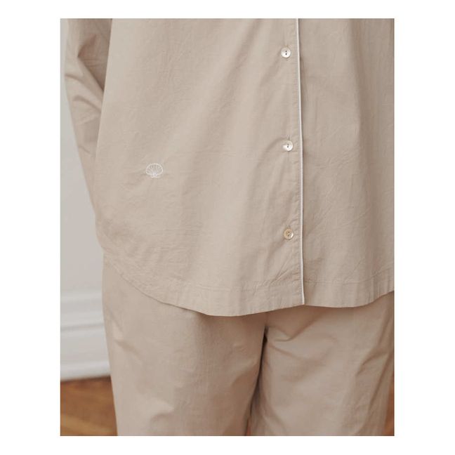 Skall Organic Cotton Pyjama Set | Light grey