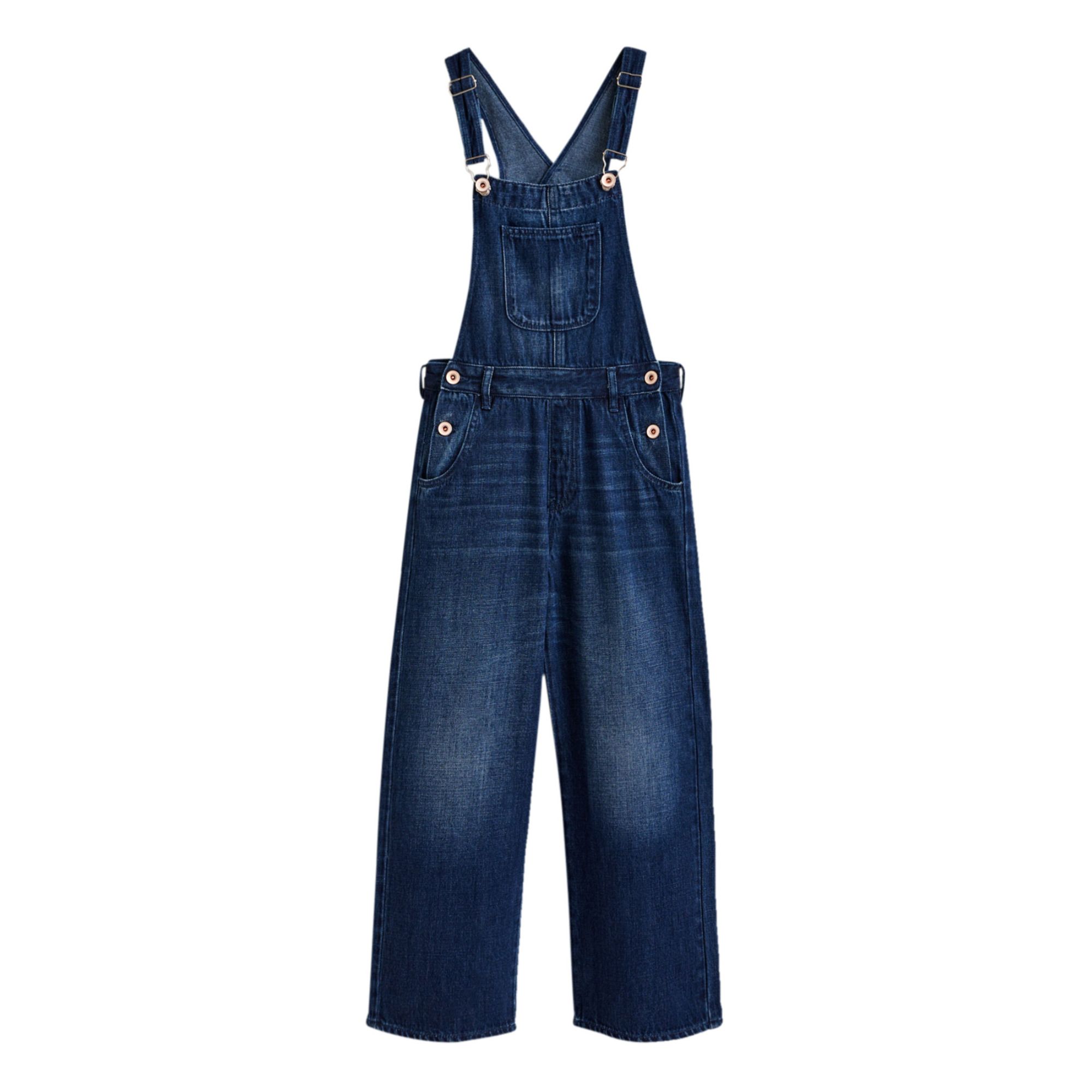 Bellerose - Salopette Jean Pepito Coton Recyclé - Fille - Denim brut