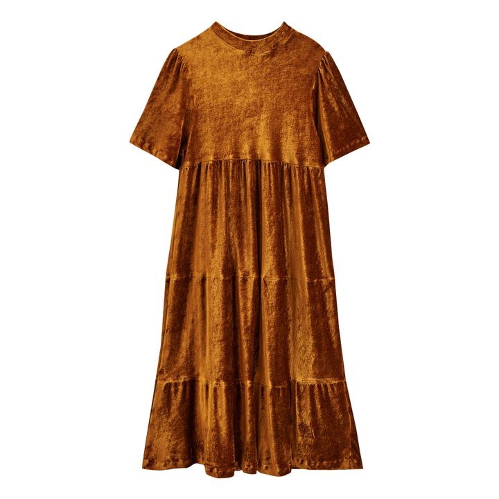 target orange velvet dress