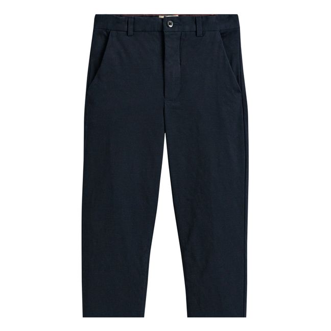 Pantaloni, modello: Regular Perry, in cotone bio Blu marino
