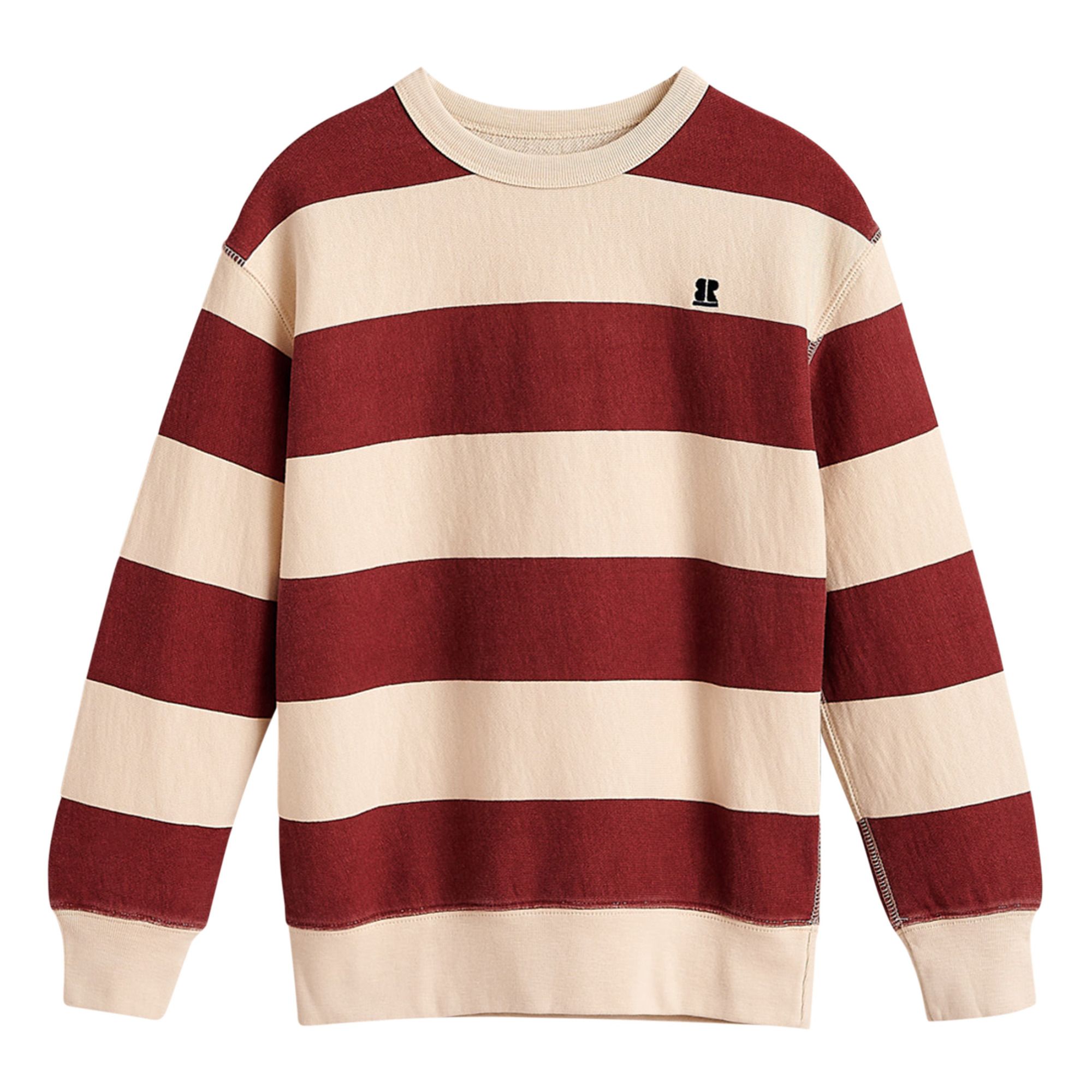 Bellerose - Sweat Rayé Fago - Garçon - Rouge