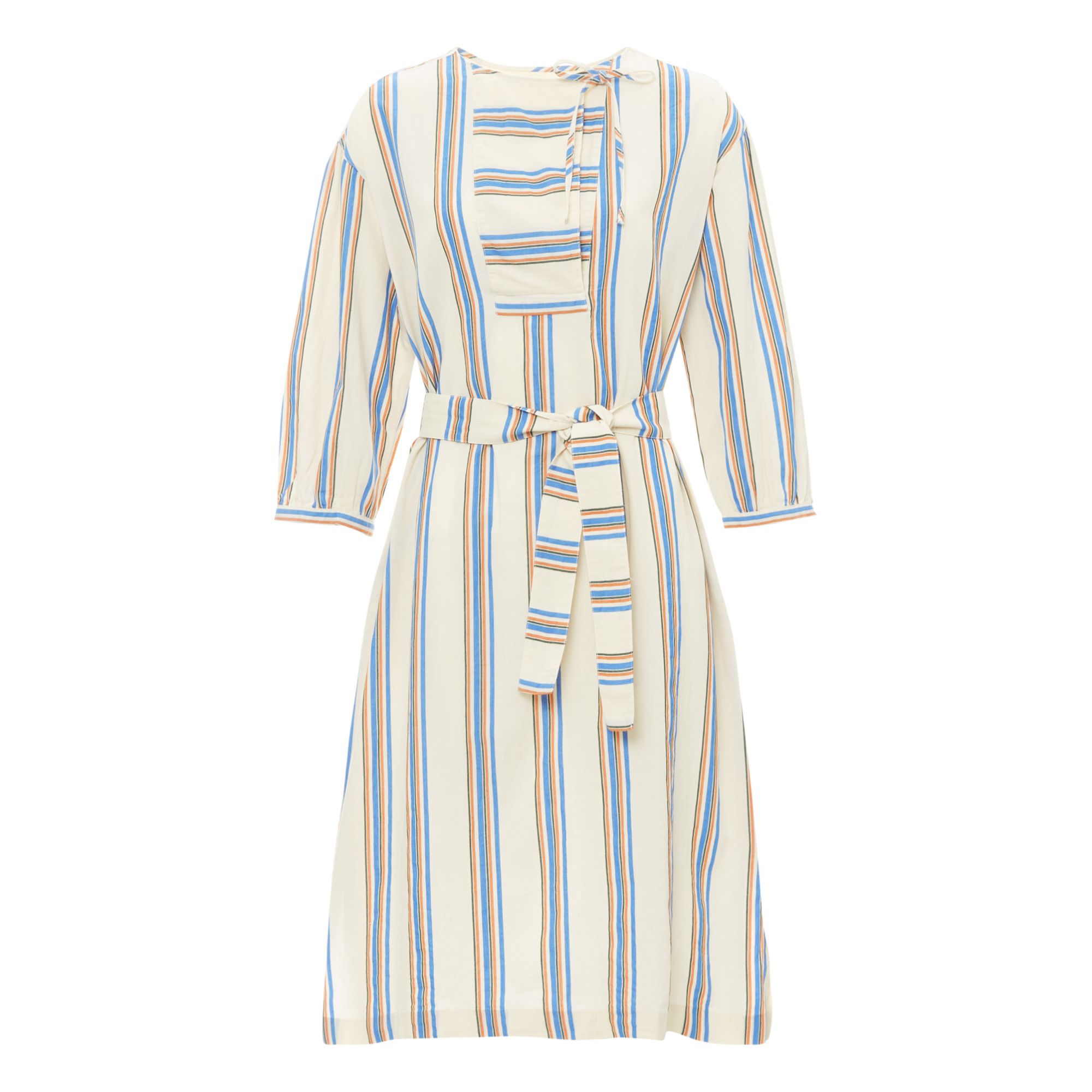 A.P.C. - Robe Jynna Rayée - Femme - Ecru
