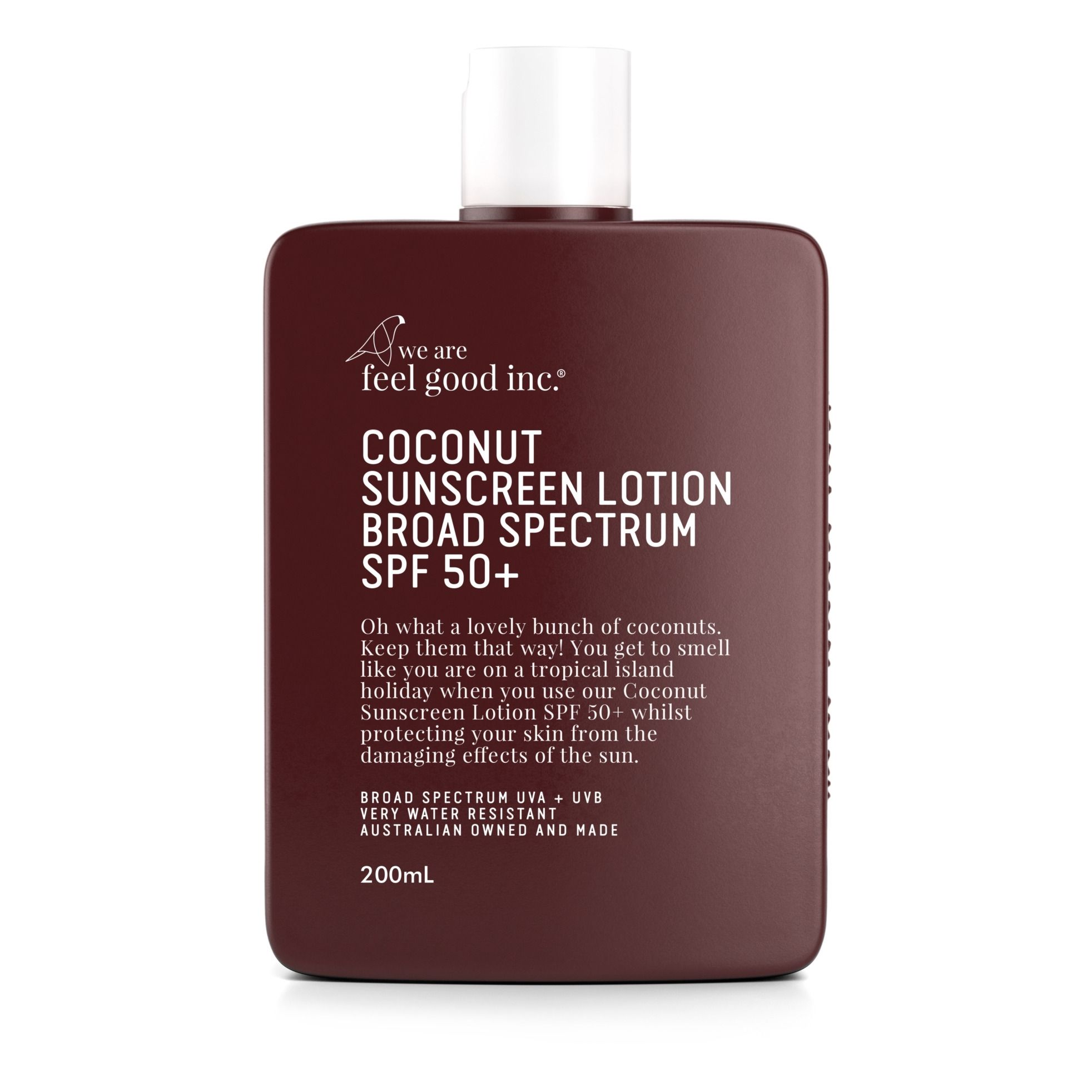 We Are Feel Good Inc. - Crème solaire Coconut corps et visage SPF50 - 200ml - Marron