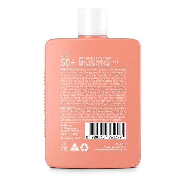 Sensitive Body & Face  Sunscreen SPF50 - 200ml