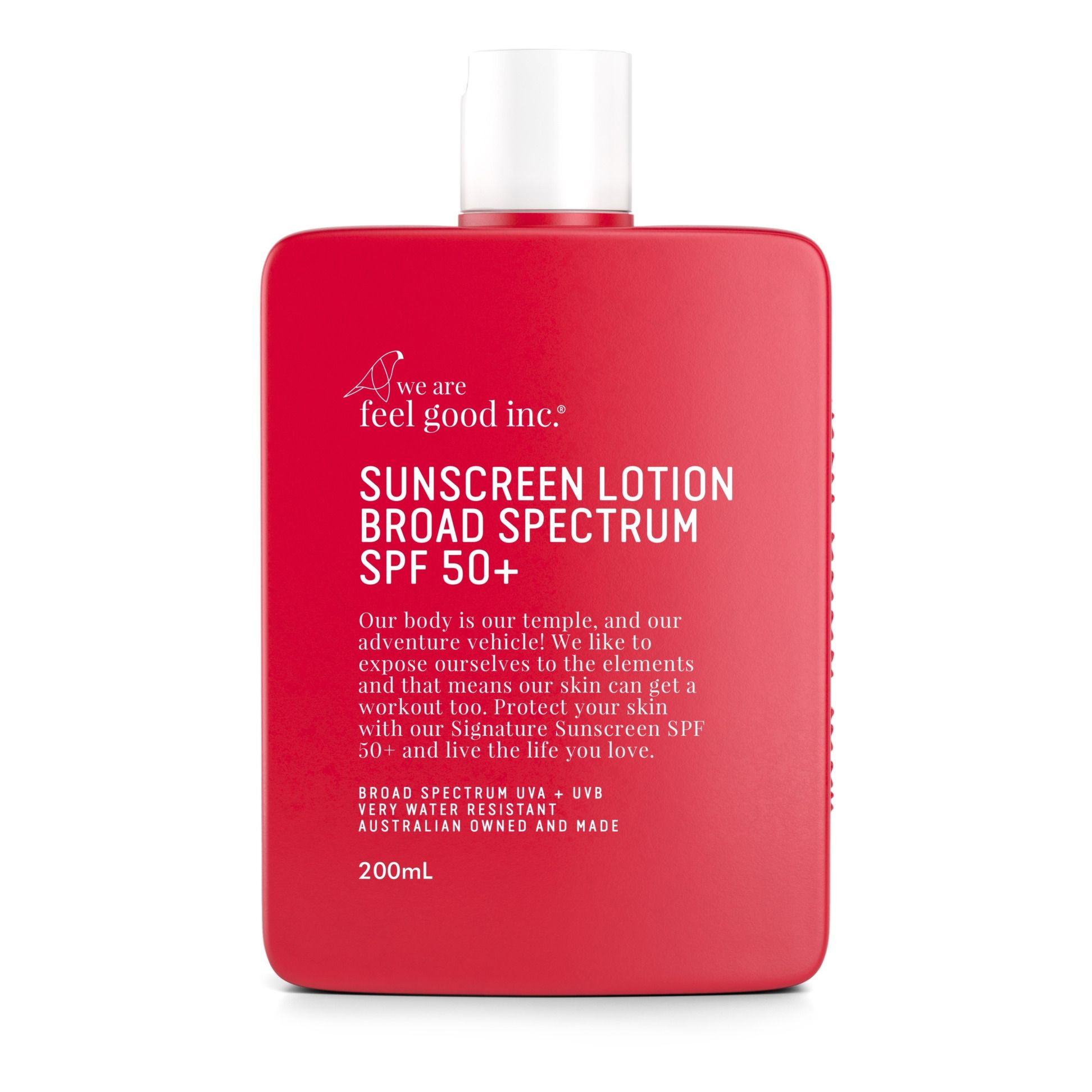 We Are Feel Good Inc. - Crème solaire Signature corps et visage SPF50 - 200ml - Rouge