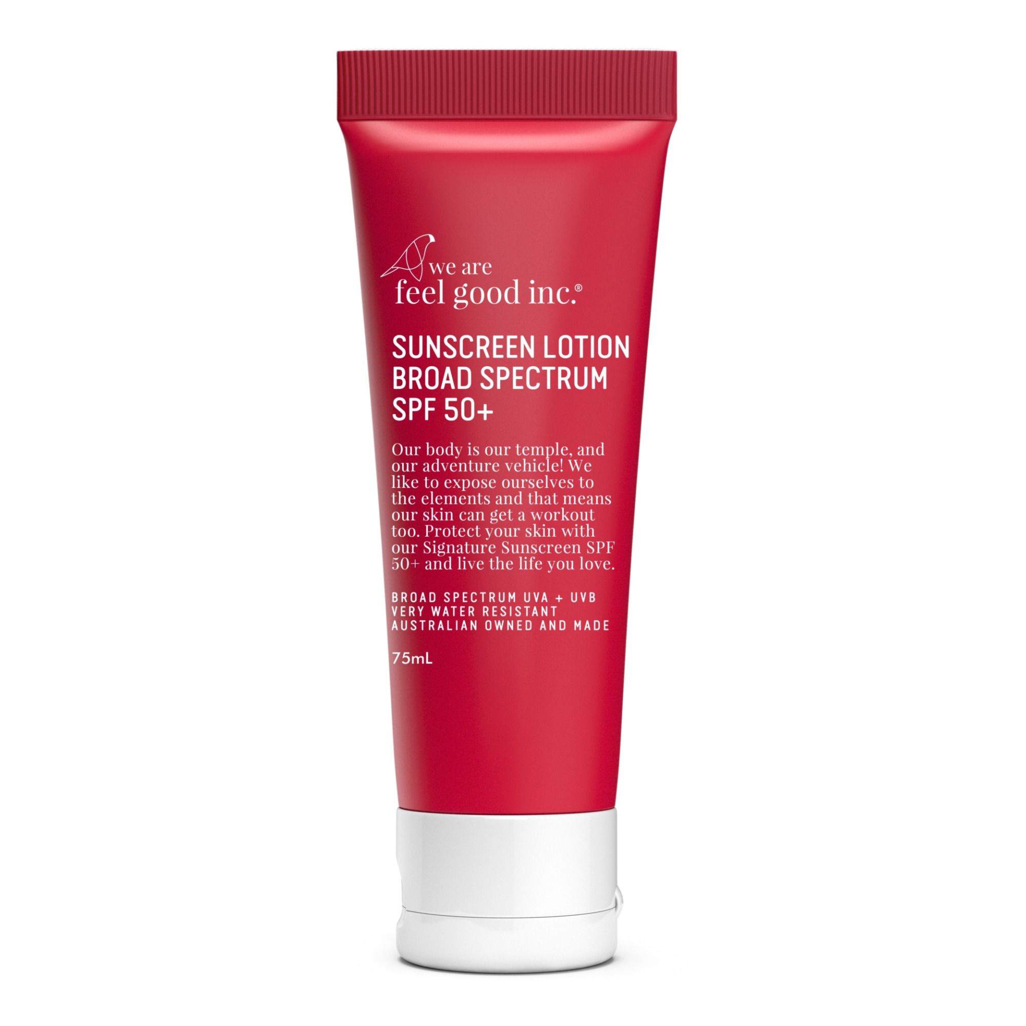 We Are Feel Good Inc. - Crème solaire Signature corps et visage SPF50 - 75ml - Rouge