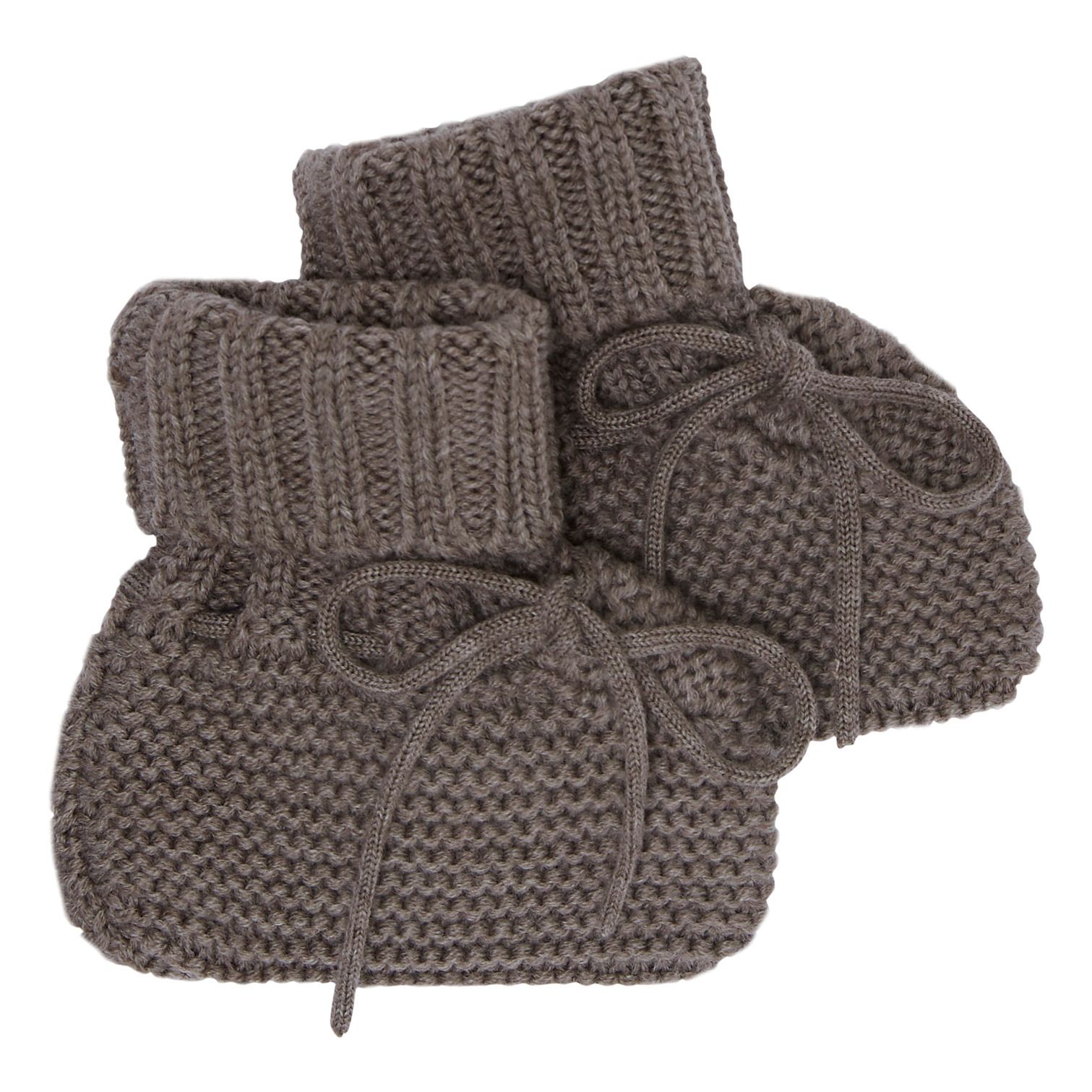 FUB - Chaussons Laine - Fille - Gris taupe