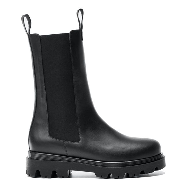 Bottes En Cuir NYLA Femme Taille 6 (US) - Style Motard Créateur - Marron - Neuf En Boîte