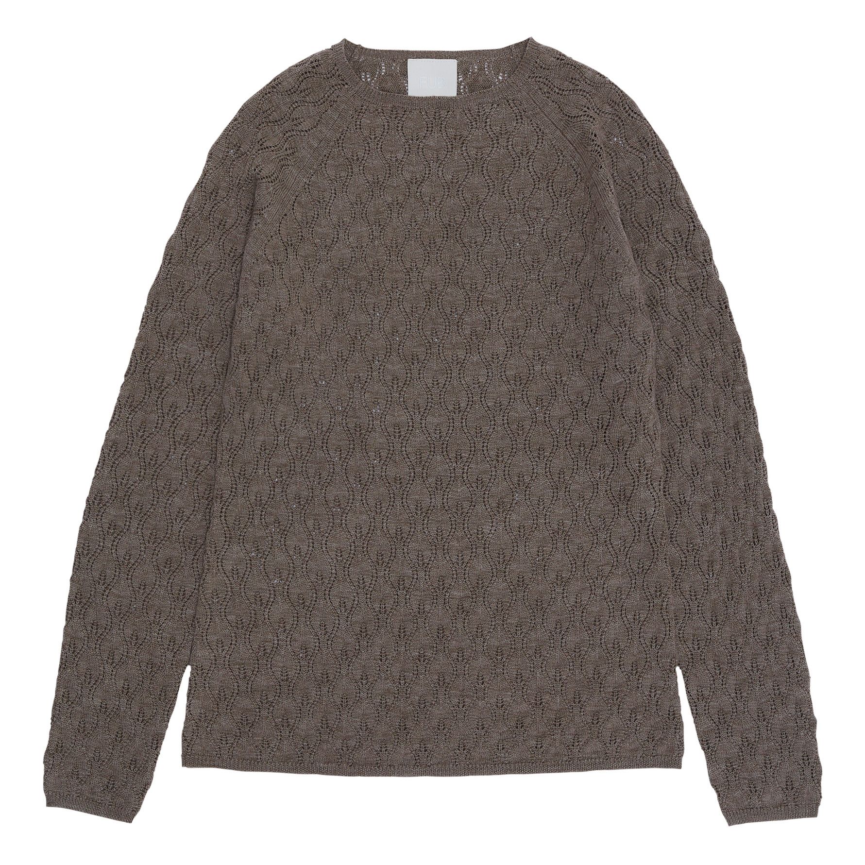 FUB - Pull Laine Fine -Collection Femme- - Gris taupe