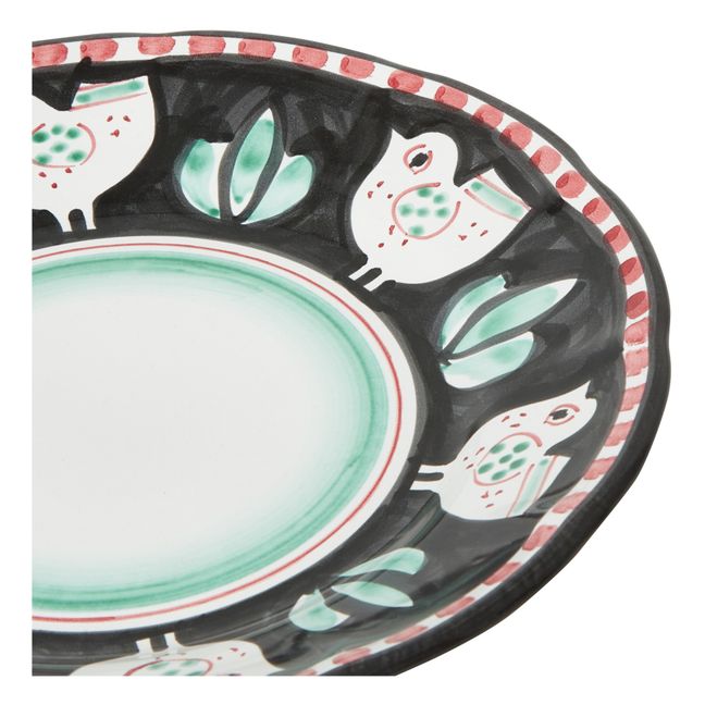 Piatto, modello: Gallina - 25 cm | Nero