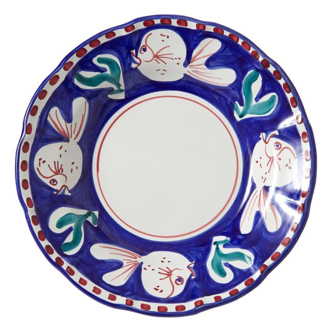 Plato Pasta Pez - 25 cm | Azul Marino