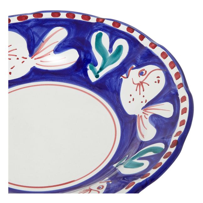 Assiette Pasta Poisson - 25 cm | Bleu marine