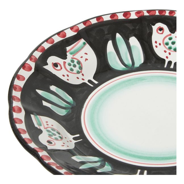 Assiette Poule - 21 cm | Noir