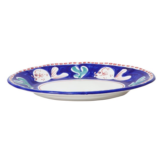Oval Fish Dish - 35cm | Navy blue