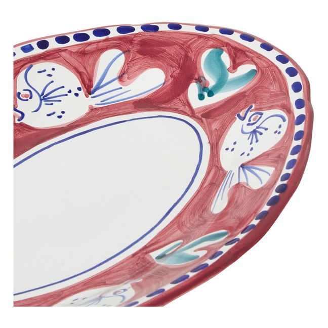 Oval Fish Dish - 35cm Red