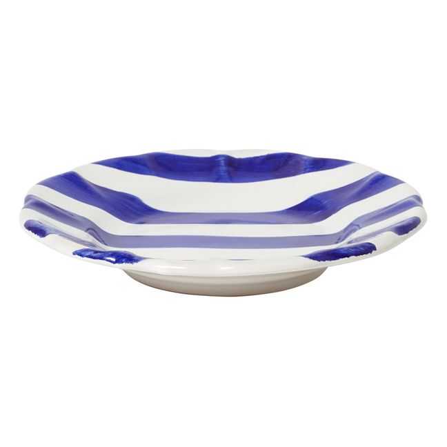 Striped Plate - 16cm Blue