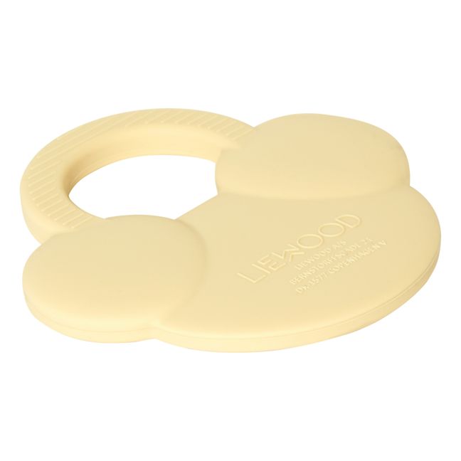 Gemma Silicone Teething Ring Pale yellow