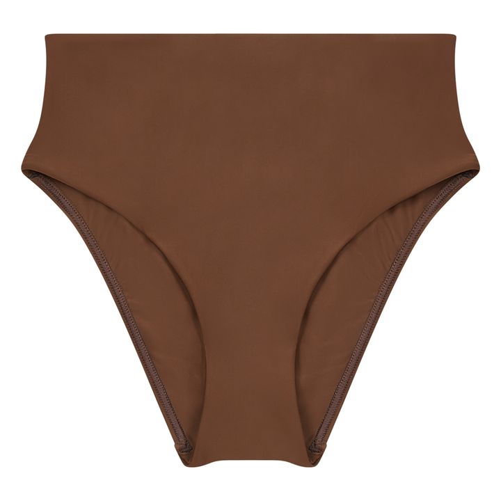 Deia Dusk Brown High-Rise Bikini Bottom