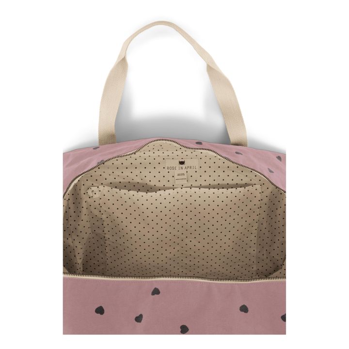 Raphaël Heart Print Baby Changing Bag | Lilac- Product image n°2