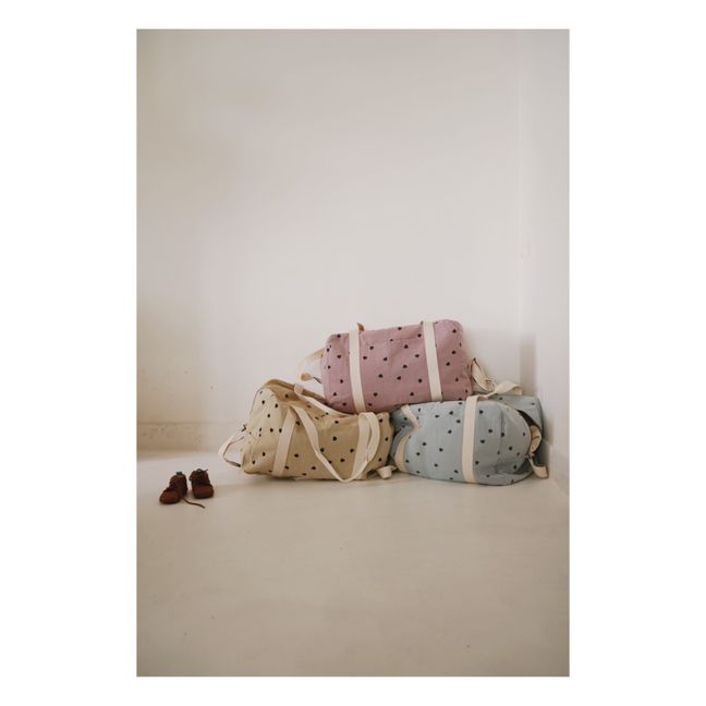 Raphaël Heart Print Baby Changing Bag | Lilac