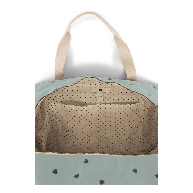 Wickeltasche Raphaël mit Herzdruck | Hellblau