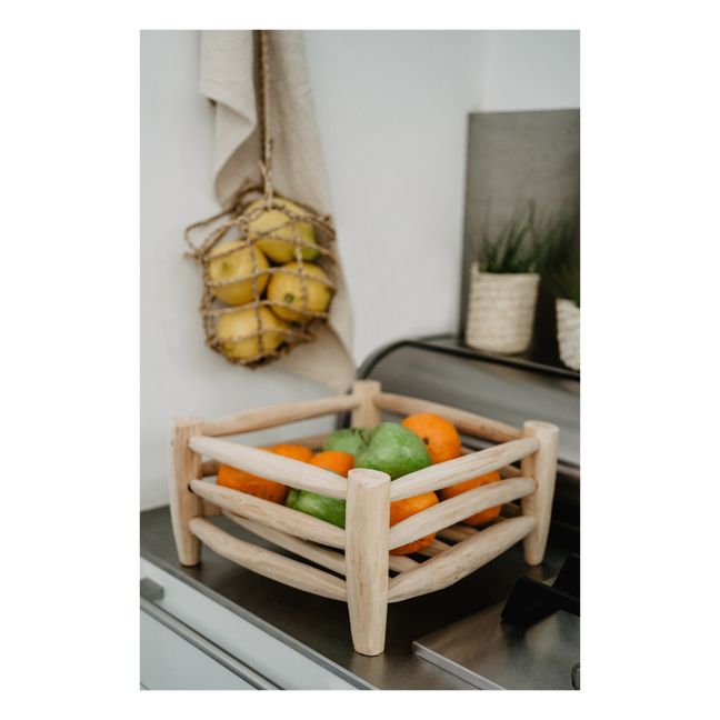 Panier/égouttoir en bois carré - 30X30 cm