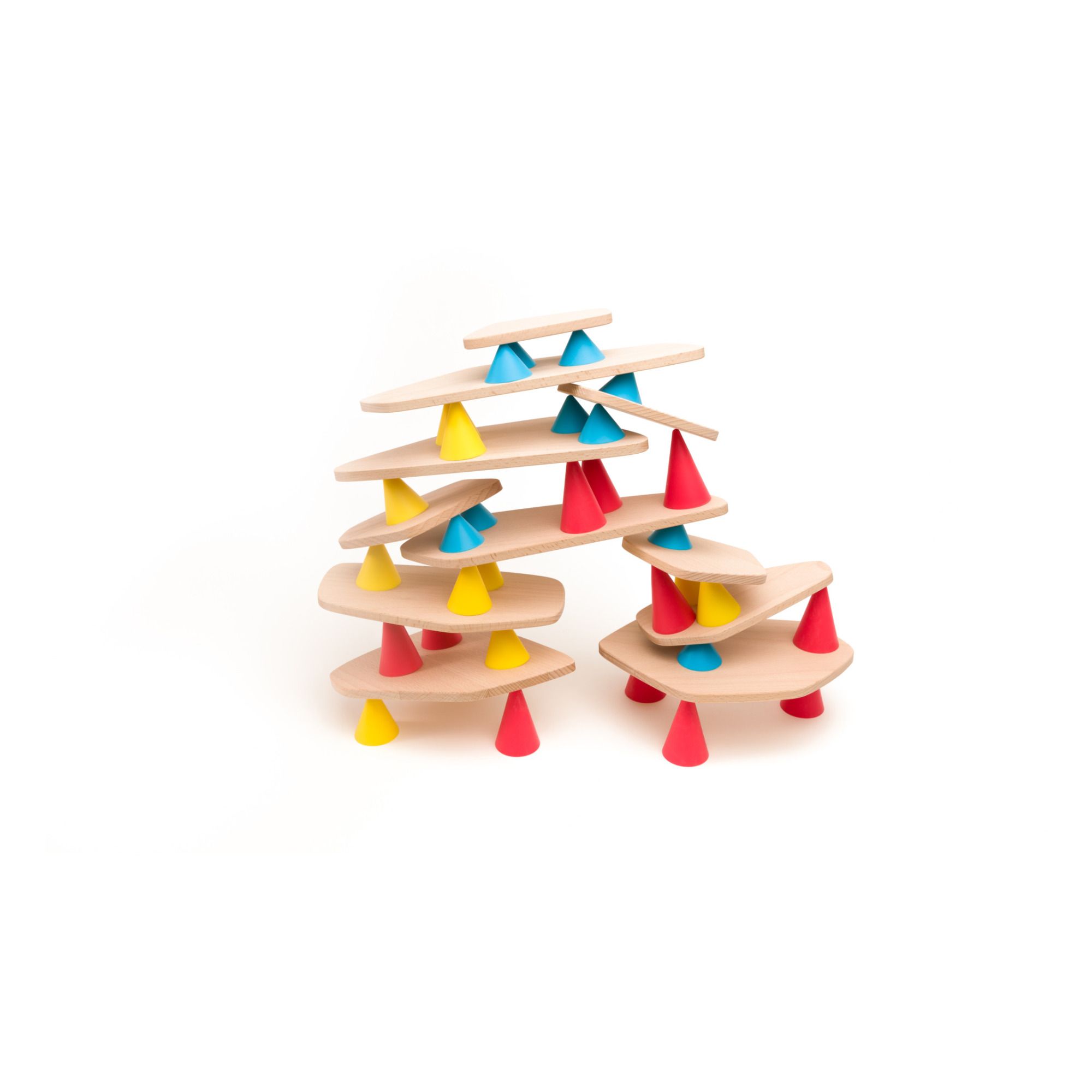OPPI - Jeu de construction et d'équilibre Piks - 44 pièces - Multicolore