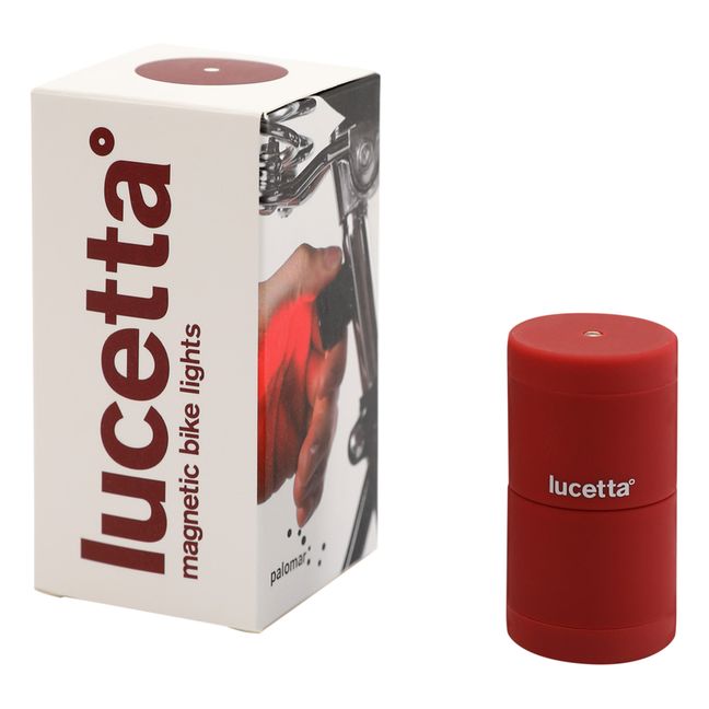 Lampada magnetica, modello: Lucetta, per bicicletta Rosso