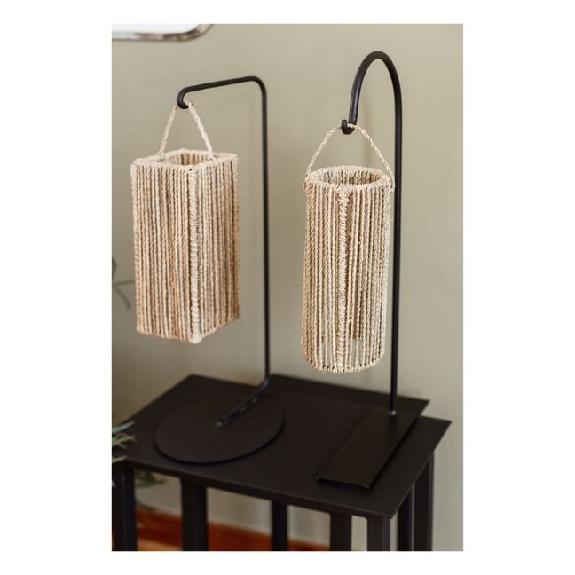 Soporte de lámpara metálico - 55 cm | Negro