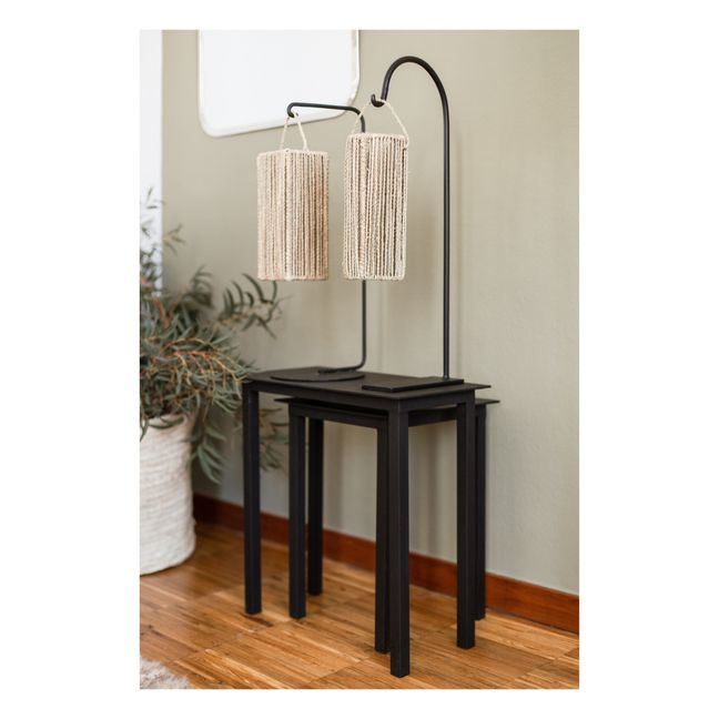 Lampenmast aus Metall - 55cm | Schwarz
