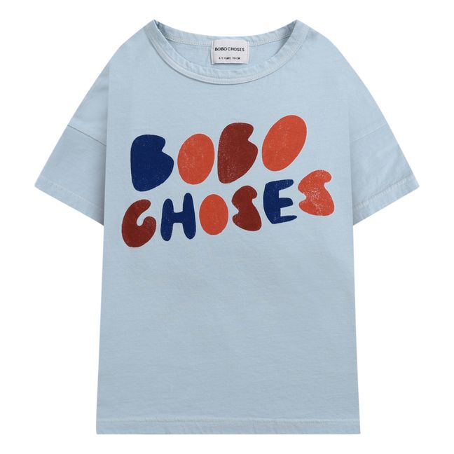 T-Shirt Bio-Baumwolle Bobo Choses Hellblau