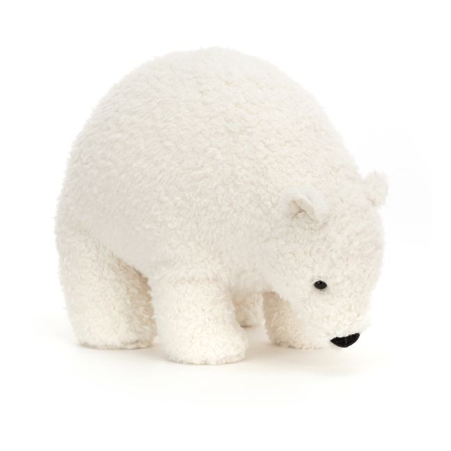 Wistful Polar Bear Stuffed Animal White