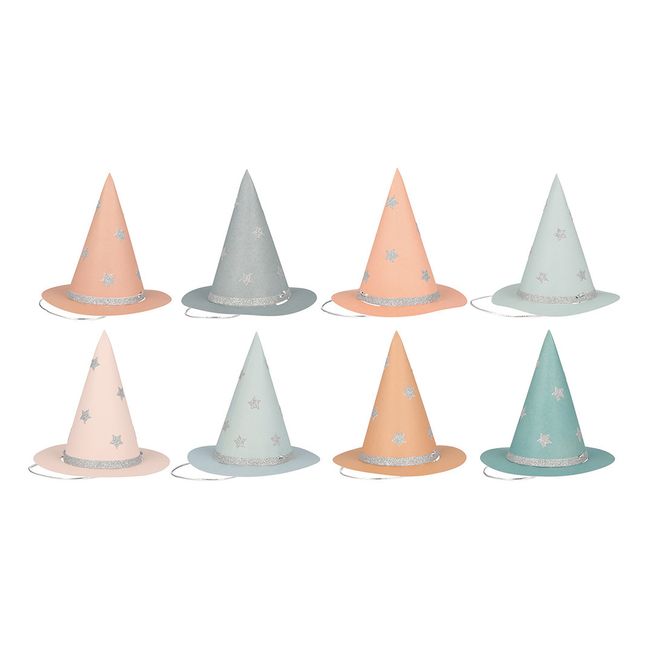 Mini cappelli da strega di Halloween - Set di 8