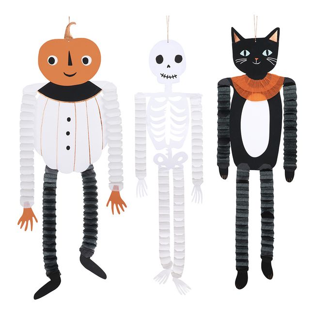 Fold-out Halloween Character Decorations - Set of 3