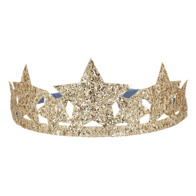 Déguisement Reine en tulle étoilée avec baguette et couronne