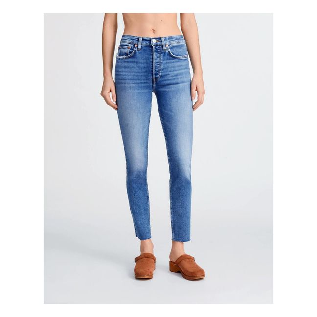 Jeans 90's High Rise Ankle Crop Indigo Storm